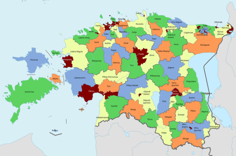 Estonia Neighbouring Countries and European Borders