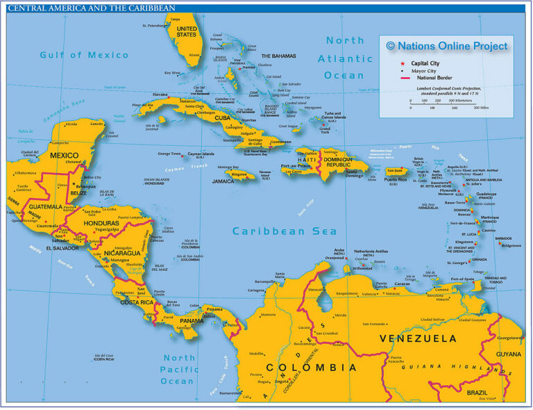 Grenada Neighbouring Countries and Caribbean Islands