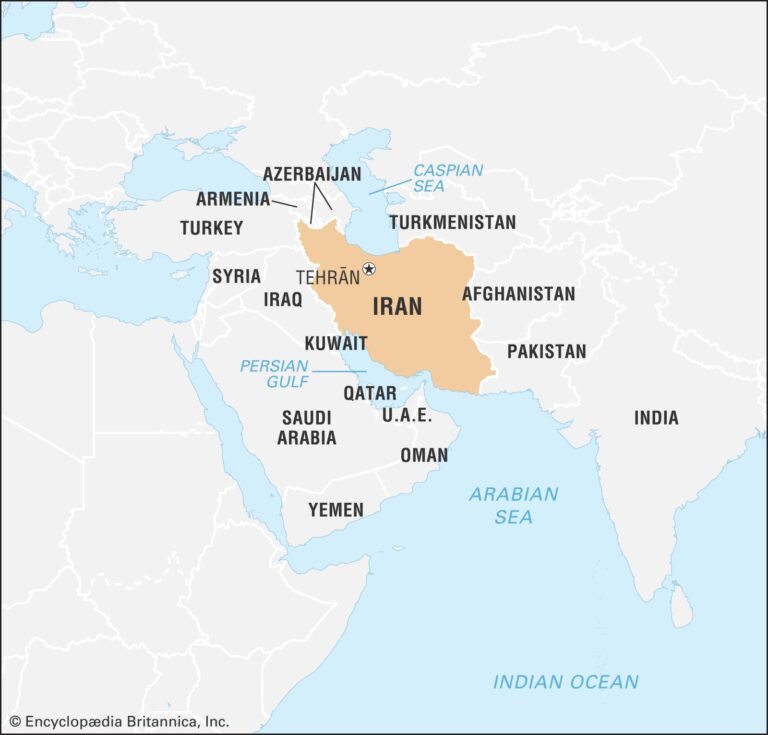 Iran Neighbouring Countries and Middle Eastern Borders