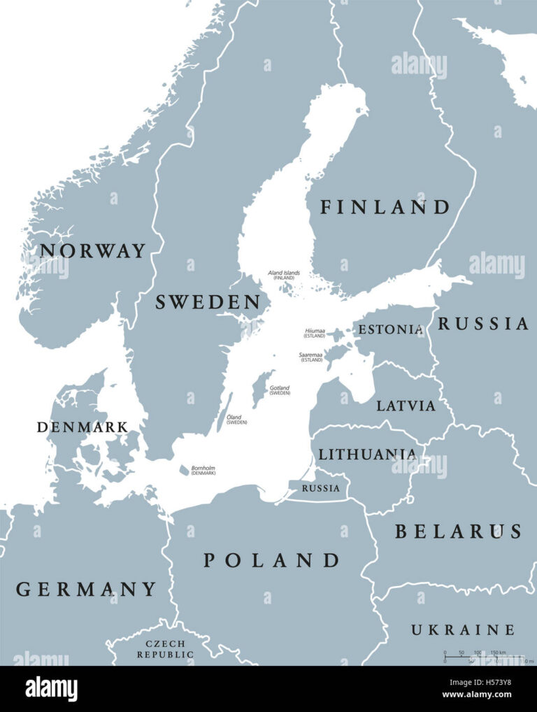 Latvia Neighbouring Countries and Baltic Region