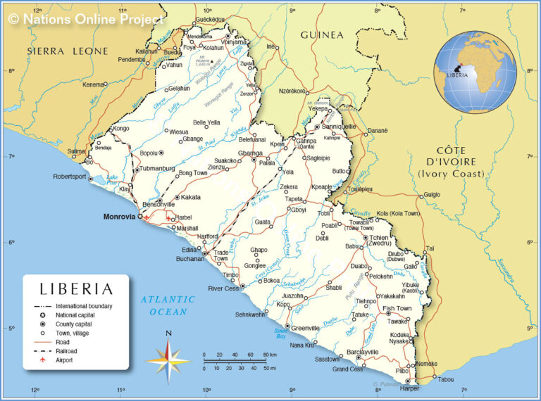 Liberia Neighbouring Countries and West African Neighbors