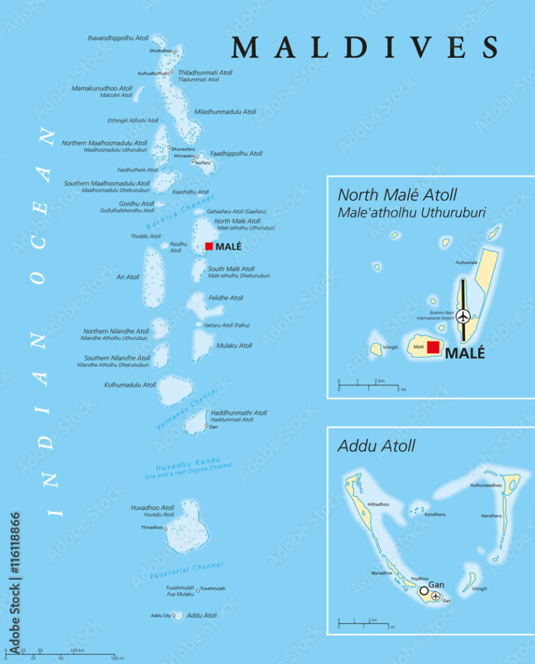 Maldives Neighbouring Countries and Indian Ocean Islands