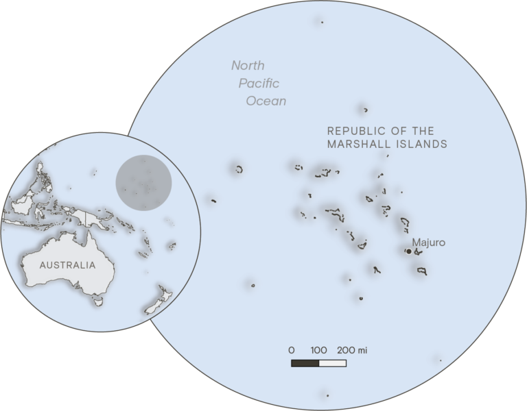 Marshall Islands Neighbouring Countries and Pacific Region