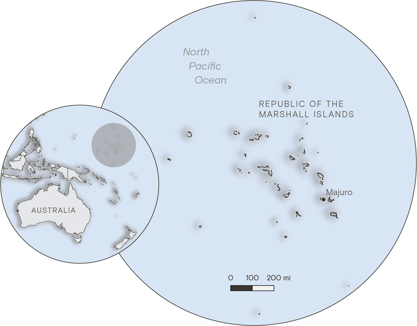 Marshall Islands Neighbouring Countries and Pacific Region