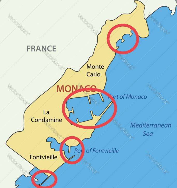 Monaco Neighbouring Countries and European Neighbors