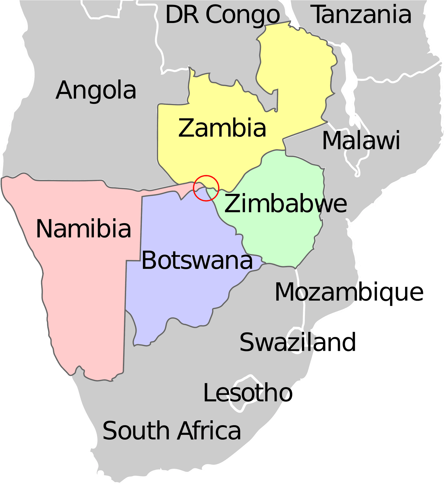 Namibia Neighbouring Countries and Southern African Neighbors