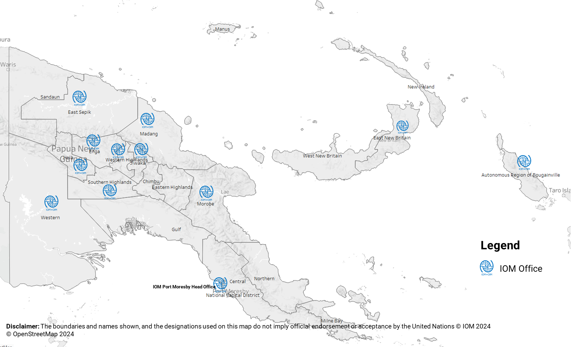 Papua New Guinea Neighbouring Countries and Pacific Region