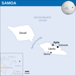 Samoa Neighbouring Countries and Pacific Region