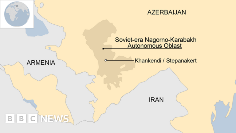 Armenia Neighbouring Countries on the Map