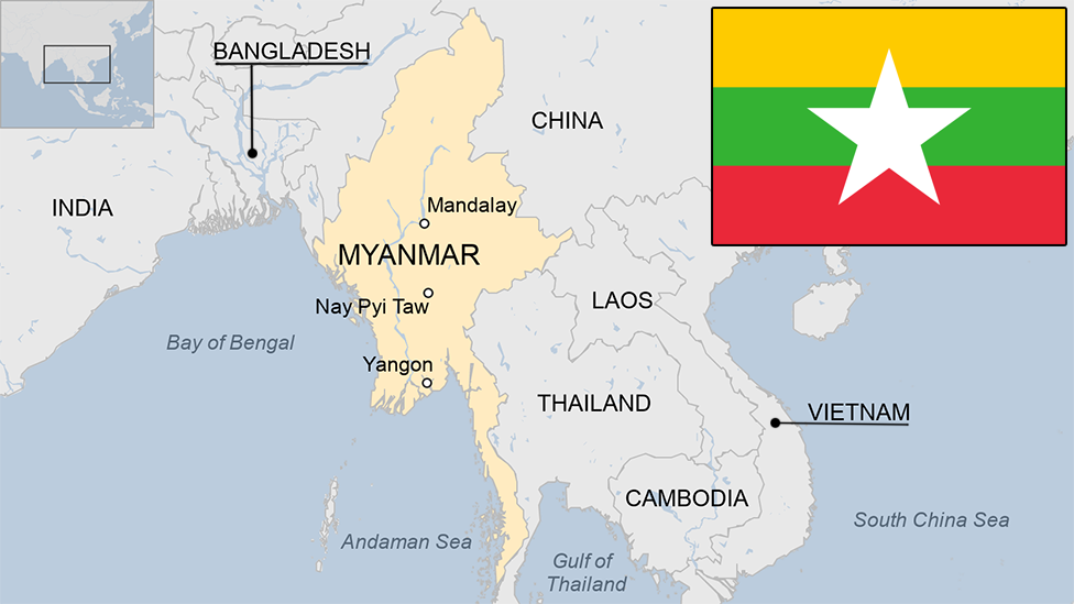 Bangladesh Neighbouring Countries on the Map