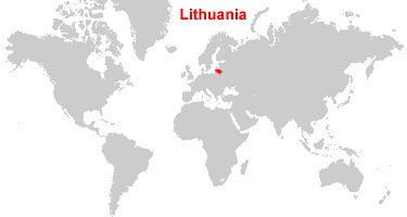 Lithuania Neighbouring Countries on the Map