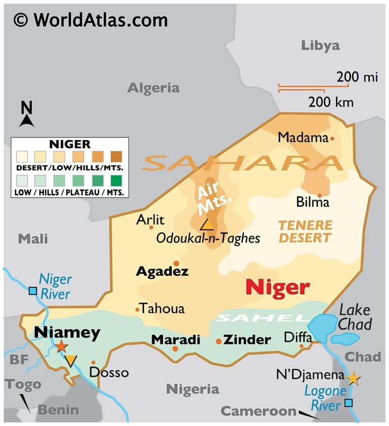 Niger Neighbouring Countries and West African Borders