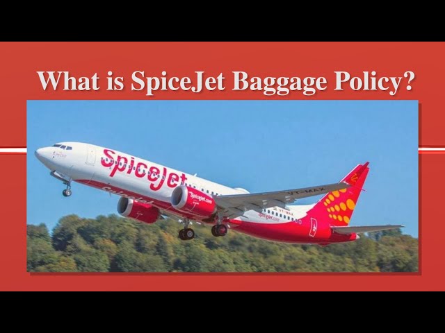 SpiceJet Baggage Policy & Weight Restrictions