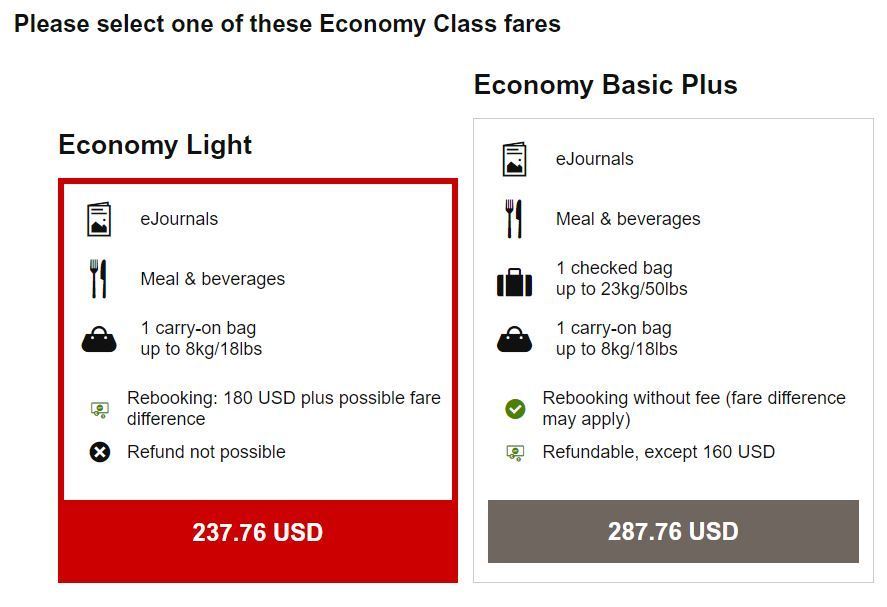 Swiss International Air Lines Baggage Allowance: Checked and Carry-On