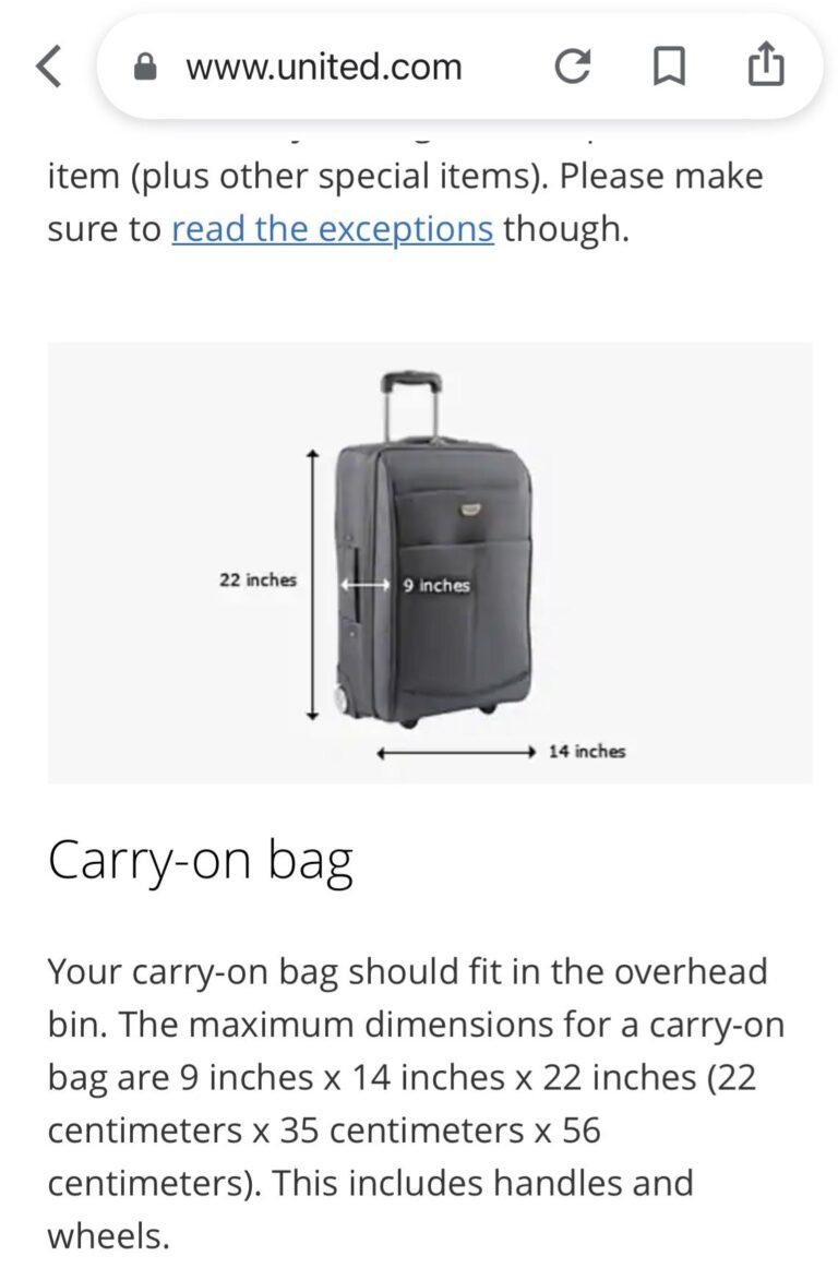 United Airlines Baggage Fees & Weight Guidelines